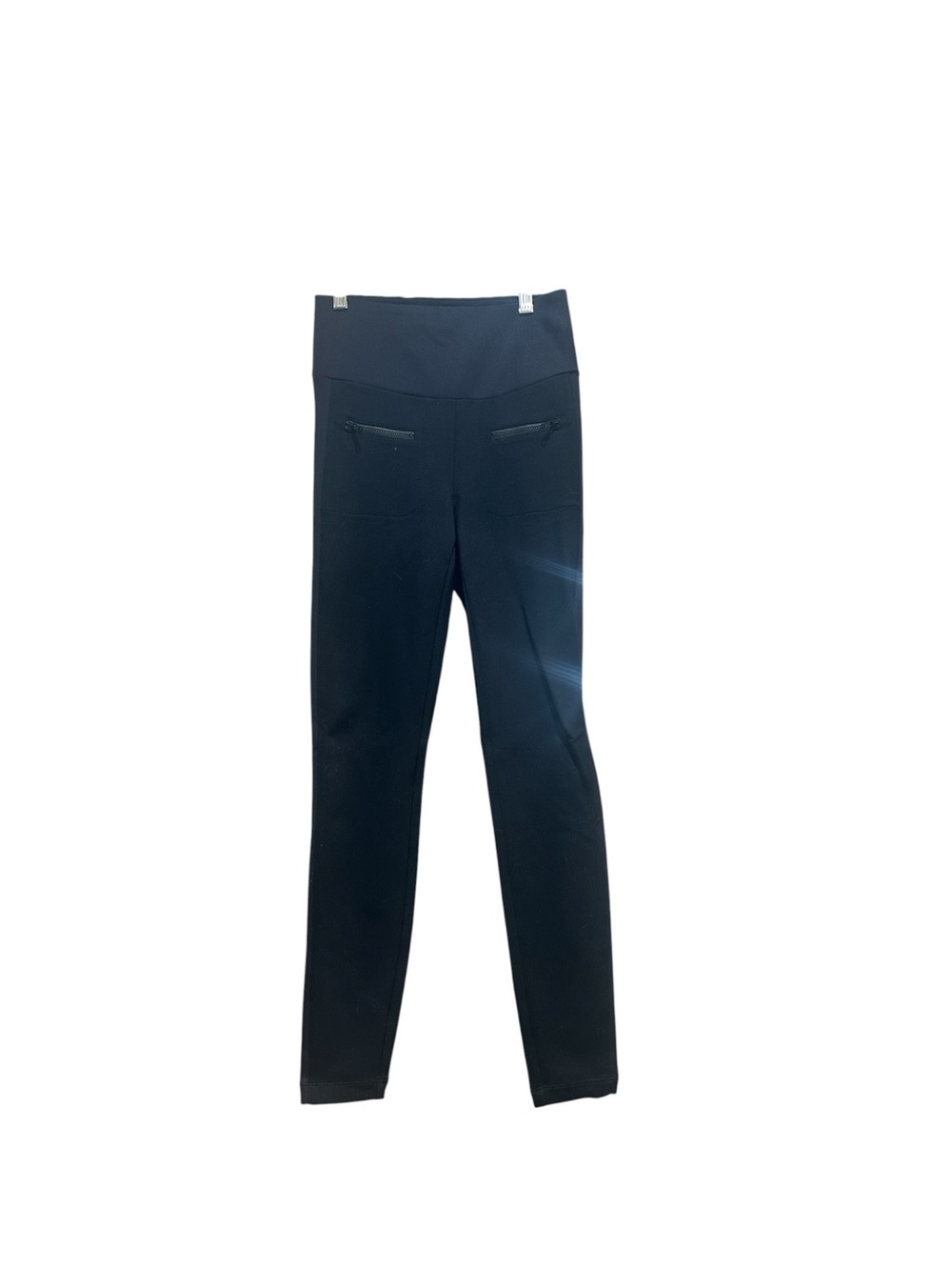 CAbi Black Tuxedo High-Waist Leggings with Zip Pockets